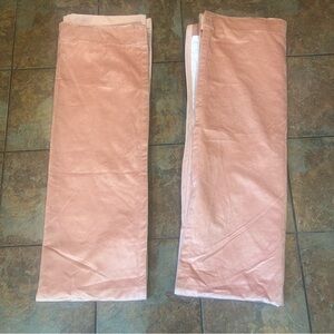 Project 62 Pink Velvet Curtain Panel Set Light Filtering Romantic Boho Princess